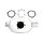Breather style air cleaner assembly, oval. Chrome