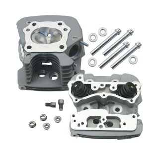 S&S SuperStock Zylinderkopf Kit silber für Harley Twin Cam 99-05