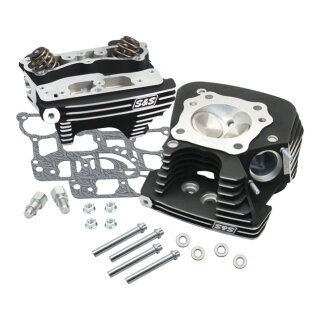 S&S SuperStock Zylinderkopf Set schwarz für Harley Twin Cam 06-17