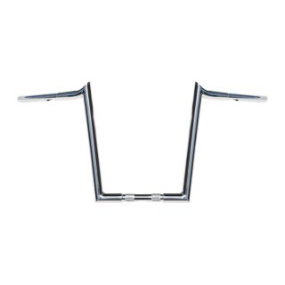 Wild1 Chubby Hooked 1-1/4" ape hangers. 14" rise. Chrome