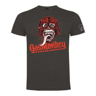 GMG T-SHIRT MONKEY GOGGLES LEAD GREY
