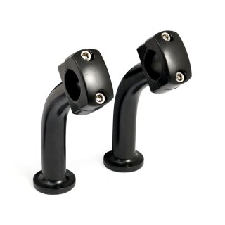 5 Zoll Pullback Riser Set schwarz für Harley FXR Dyna Softail Sportster