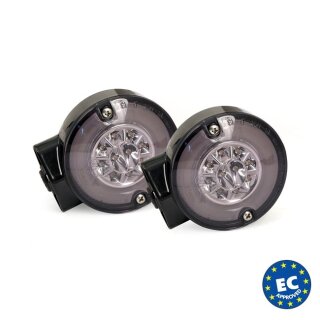 OEM Style LED Blinker Positionslicht Set schwarz getönt für Harley FL Modelle 99-13