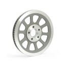 Reproduction OEM style wheel pulley 66T, 20mm belt. Silver