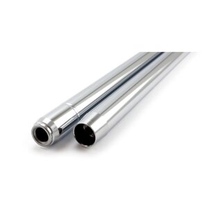 Fork tubes 35mm, 27-1/4". Show chrome