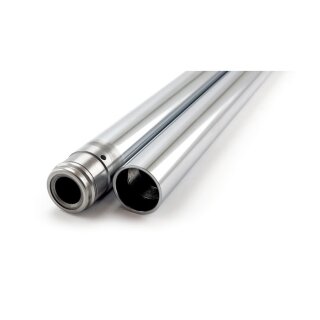 Fork tubes 41mm, 32-1/4". Show chrome