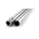 Fork tubes 41mm, 32-1/4". Show chrome