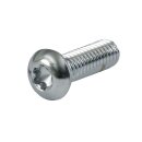 CHROME BUTTON TORX BOLT 8/32 X 1/2 INCH