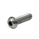 M10 X 16MM BUTTONHEAD BOLT, POLISHED SS