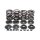 KPMI, valve spring kit. .600" lift. Steel top collars