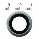 James, drain plug seal washer. Bonded steel