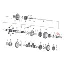 James, oil seal transmission maindrive gear. Rubber OD