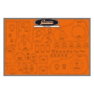 James, gasket & seal board. 6-speed Twin Cam