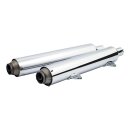 Kerker, 3 1/2" slip-on mufflers. Chrome