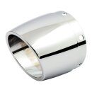 KERKER TAPERED/SLASH END CAP, CHROME