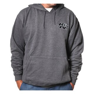 K&N HOODIE, ORIGINAL LOGO, GREY