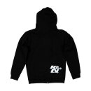 K&N ZIP-UP HOODIE, REPRESENT, BLACK