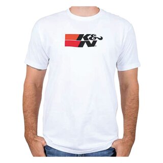 T-SHIRT; K&N ORIGINAL LOGO ON WHITE