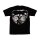 T-SHIRT; 3 SKULLS ON BLACK