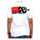 T-SHIRT; K&N MOTORWEAR WHITE