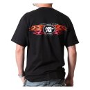T-SHIRT; CLASSIC FLAMES BLACK