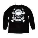 LONGSLEEVE T-SHIRT SKULL&BONES, BLACK, S