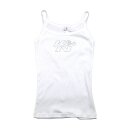 WOMEN TANK TOP; KN RHINESTONE, WHITE