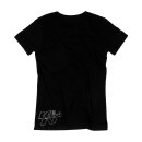 WOMEN T-SHIRT; ARGYLE, BLACK