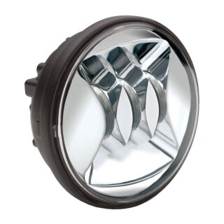 Speaker, LED passing lamp unit 4-1/2". Chrome