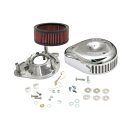 S&S, Slasher teardrop air cleaner assembly. Chrome
