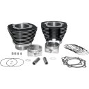 S&S, 88" to 97" big bore cylinder & piston kit. Black