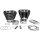 S&S, 88" to 97" big bore cylinder & piston kit. Black