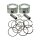 S&S, forged 3-5/8" big bore piston kit. +.060"