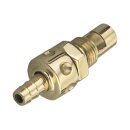 Kustom Tech, in-line fuel valve for S&S E/G carb. Brass