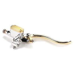 Kustom Tech Classic Handbremszylinder Alu Messing für 1" Lenker 14mm Bore