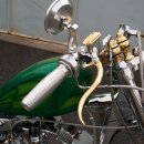 Kustom Tech Classic Handbremszylinder Alu Messing für 1" Lenker 14mm Bore