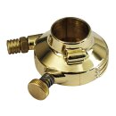 K-Tech DeLuxe external throttle housing. Polished brass