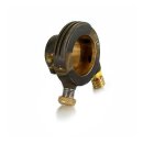 K-Tech DeLuxe external throttle housing. Raw brass