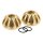 K-Tech, Knuckle rocker nuts. Finned, polished brass