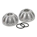 K-Tech, Knuckle rocker nuts. Finned, satin chrome finish