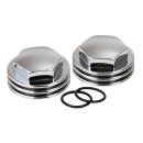 K-Tech, Knuckle rocker nuts. Groove, chrome finish