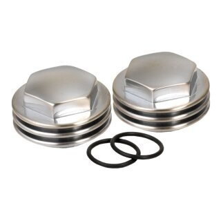 K-Tech, Knuckle rocker nuts. Groove, satin chrome finish