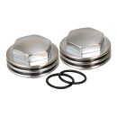 K-Tech, Knuckle rocker nuts. Groove, satin chrome finish