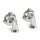 K TECH DELUXE Riser Set verchromt für Harley Dyna Softail Sportster 2.5"