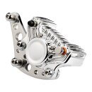 K-Tech Super Freni front caliper bracket. Polished