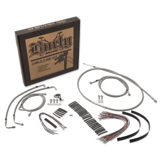 Burly Apehanger Kabel Verlängerung Kit für Harley Roadking Touring 08-13 ABS 16"