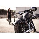 Burly, sissy bar. 13" black, no backrest pad