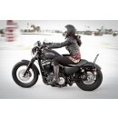 Burly, sissy bar. 13" black, no backrest pad
