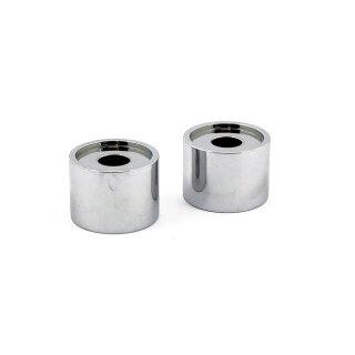 Wild1, riser extensions. 1" tall. Chrome