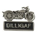 DILLIGAF WITH MOTORCYCLE PIN